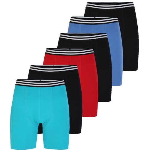Bigdude 6 Pack Assorted Boxer Shorts Mixed